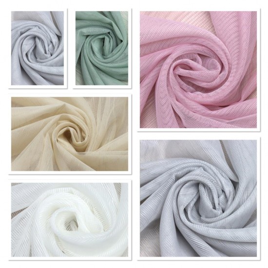 Harumi V--1 Wholesale Transparent Tulle Curtain Fabrics Living Room and Bedroom Curtains 6 Models 100% Polyester