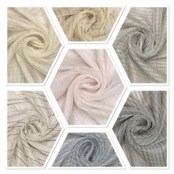 Sindri V--1 Wholesale Transparent Tulle Curtain Fabrics Living Room and Bedroom Curtains 7 Models 100% Polyester