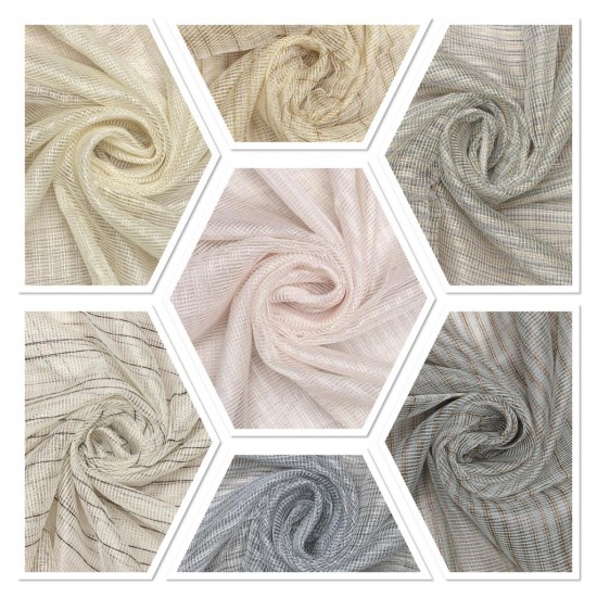 Sindri V--1 Wholesale Transparent Tulle Curtain Fabrics Living Room and Bedroom Curtains 7 Models 100% Polyester