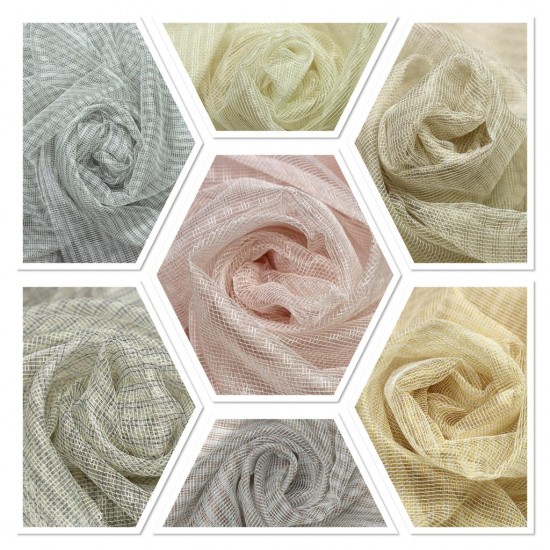Grace V--1 Wholesale Transparent Tulle Curtain Fabrics Living Room and Bedroom Curtains 7 Models 100% Polyester
