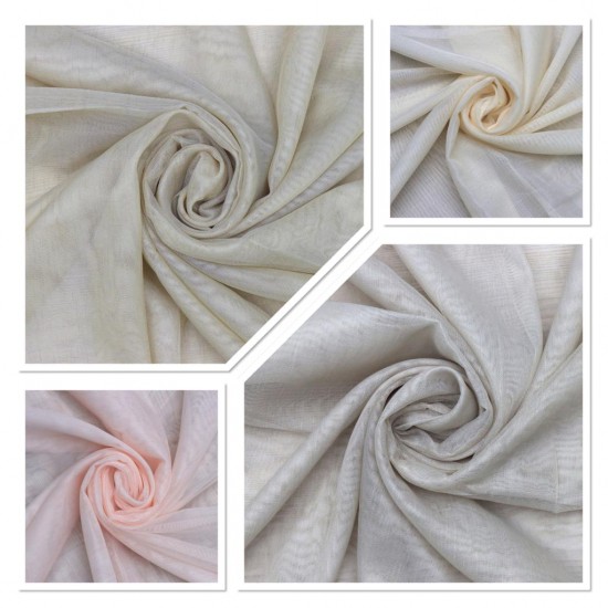 Bess V--4 Wholesale Transparent Tulle Curtain Fabrics Living Room and Bedroom Curtains 4 Models 100% Polyester