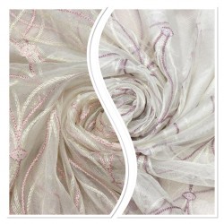 Lizbon V--67 Wholesale Decor Brode Tulle Curtain Fabrics Living Room and Bedroom Curtains 2 Models 100% Polyester