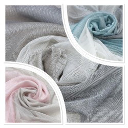 Osaka V--14 Wholesale Transparent Tulle Curtain Fabrics Living Room and Bedroom Curtains 3 Models 100% Polyester