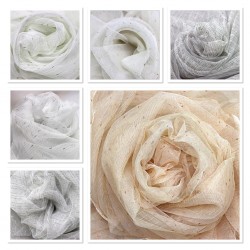 Rowenta V--1 Wholesale Silvery Tulle Curtain Fabrics Living Room and Bedroom Curtains 6 Models 100% Polyester