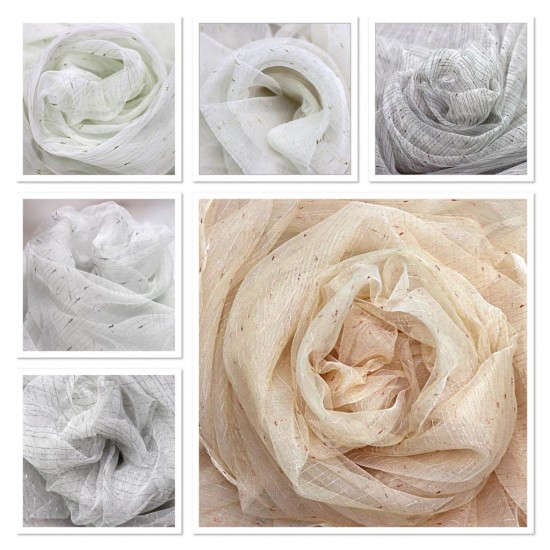 Rowenta V--1 Wholesale Silvery Tulle Curtain Fabrics Living Room and Bedroom Curtains 6 Models 100% Polyester