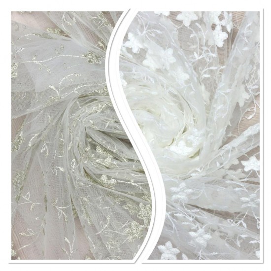 Tiflis V-1 Wholesale Brode Embroidered Tulle Curtain Fabrics Living Room and Bedroom Curtains 2 Models 100% Polyester Tiflis V-1 Wholesale Brode Embroidered Tulle Curtain Fabrics Living Room and Bedroom Curtains 2 Models 100% Polyester