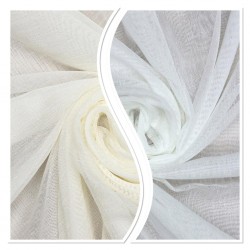 KT-303 V--0  Wholesale Linen Tulle Curtain Fabrics Living Room and Bedroom Curtains 2 Models  100% Polyester