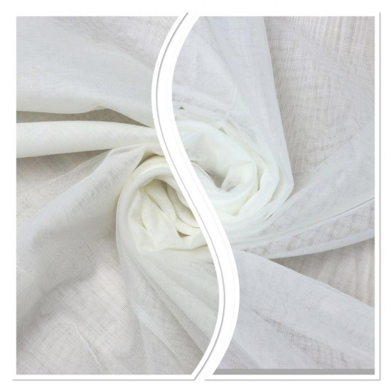 St-407 V-1 Wholesale Transparent Linen Tulle Curtain Fabrics Living Room and Bedroom Curtains 2 Models 100% Polyester