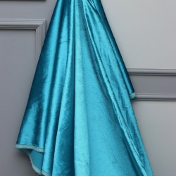 Floransa V-12 Wholesale Velvet Plain Weave Background Curtain Fabrics Living Room and Bedroom Curtains 10 Models 100% Polyester