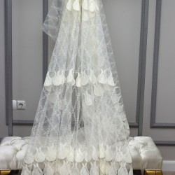 12018 Wholesale Brode Tulle Curtain Fabrics Living Room and Bedroom Curtains  100% Polyester