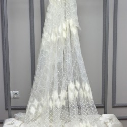 12083  Wholesale Brode Tulle Curtain Fabrics Living Room and Bedroom Curtains 100% Polyester