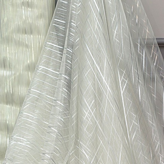 Action V--1 Wholesale Striped Tulle Curtain Fabrics Living Room and Bedroom Curtains 6 Models 100% Polyester