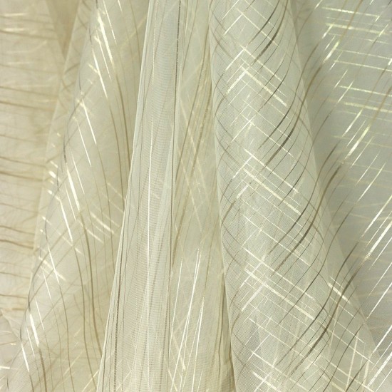 Action V-10 Wholesale Striped Tulle Curtain Fabrics Living Room and Bedroom Curtains 6 Models 100% Polyester