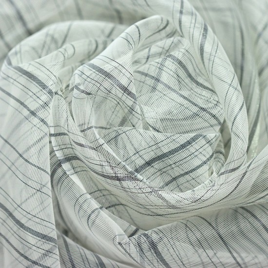 Action V-5 Wholesale Striped Tulle Curtain Fabrics Living Room and Bedroom Curtains 6 Models 100% Polyester