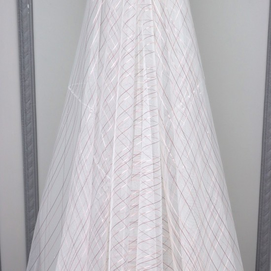 27011 V-3 Wholesale Transparent Tulle Curtain Fabrics Living Room and Bedroom Curtains 2 Models 100% Polyester