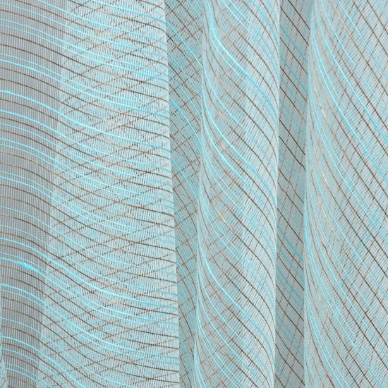 Loth V-4 Wholesale Striped Transparent Tulle Curtain Fabrics Living Room and Bedroom Curtains 5 Models 100% Polyester