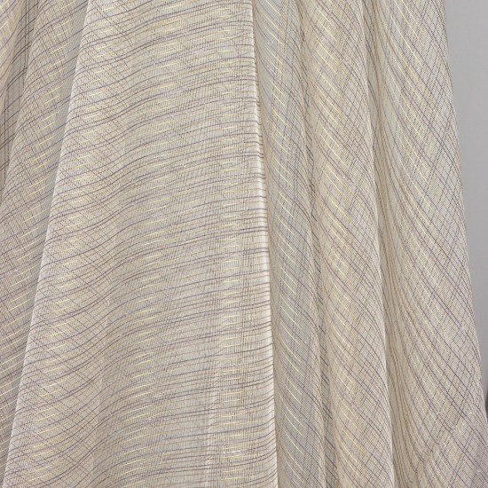 Loth V-5 Wholesale Striped Transparent Tulle Curtain Fabrics Living Room and Bedroom Curtains 5 Models 100% Polyester