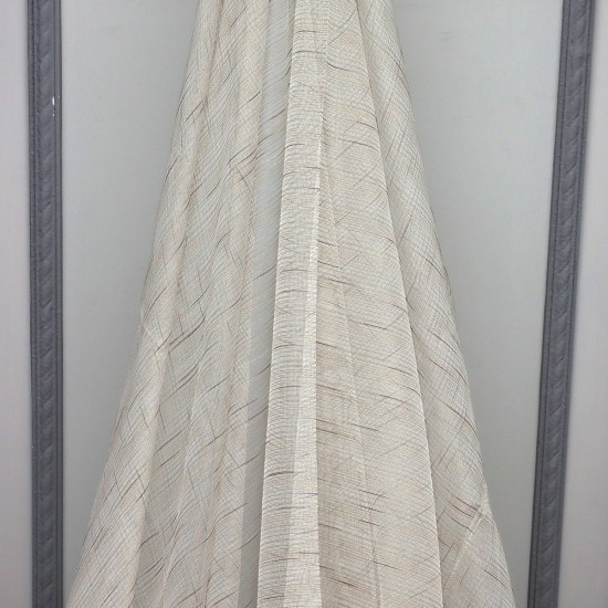 Charlie V--1 Wholesale Striped Transparent Tulle Curtain Fabrics Living Room and Bedroom Curtains 6 Models 100% Polyester