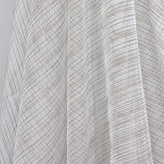Charlie V-3 Wholesale Striped Transparent Tulle Curtain Fabrics Living Room and Bedroom Curtains 6 Models 100% Polyester