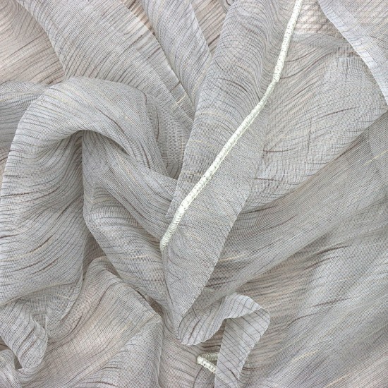 Charlie V-4 Wholesale Striped Transparent Tulle Curtain Fabrics Living Room and Bedroom Curtains 6 Models 100% Polyester