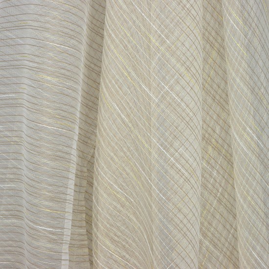 Charlie V-6 Wholesale Striped Transparent Tulle Curtain Fabrics Living Room and Bedroom Curtains 6 Models 100% Polyester