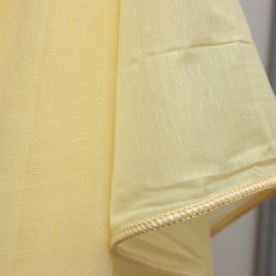 Khan V-18 Wholesale Linen Tulle Curtain Fabrics Living Room and Bedroom Curtains 16 Models 100% Polyester