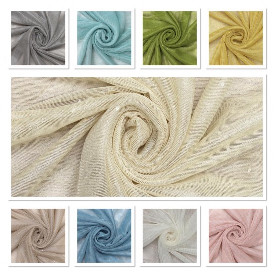 Kate V--L-1809 Wholesale Raschel Plain Knitted Tulle Curtain Fabrics Living Room and Bedroom Curtains 9 Models 100% Polyester