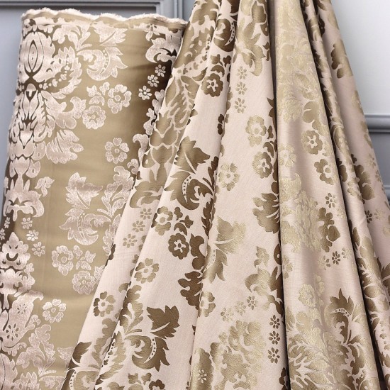 60090 V-3009 Wholesale Micro Satin Weave Background Curtain Fabrics Living Room and Bedroom Curtains 3 Models 100% Polyester