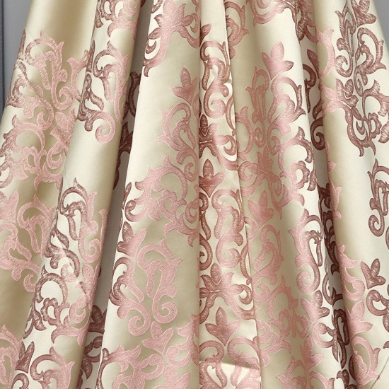Ruby V-1006 Wholesale Satin Woven Background Curtain Fabrics Living Room and Bedroom Curtains 100% Polyester 300x300 2 Models
