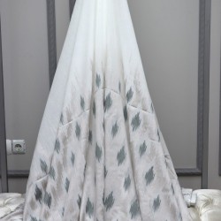 Rosita V-3 Wholesale Jacquard Woven Tulle Curtain Fabrics Living Room and Bedroom Curtains 3 Models 100% Polyester