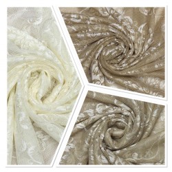 6988 V--L-11226 Wholesale Raschel Plain Knitted Tulle Curtain Fabrics Living Room and Bedroom Curtains 3 Models 100% Polyester