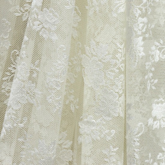 Lucia V-L-11257 Wholesale Raschel Plain Knitted Tulle Curtain Fabrics Living Room and Bedroom Curtains 6 Models 100% Polyester