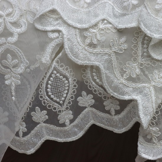 7016 Wholesale Brode Tulle Curtain Fabrics Living Room and Bedroom Curtains  100% Polyester