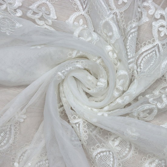 7016 Wholesale Brode Tulle Curtain Fabrics Living Room and Bedroom Curtains  100% Polyester