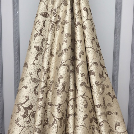 Ethan V-3004 Wholesale Patterned Satin Background Curtain Fabrics Living Room and Bedroom Curtains 5 Models 100% Polyester