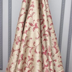 Ethan V-3009 Wholesale Patterned Satin Background Curtain Fabrics Living Room and Bedroom Curtains 5 Models 100% Polyester