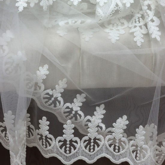 8404 Wholesale Brode Tulle Curtain Fabrics Living Room and Bedroom Curtains 100% Polyester