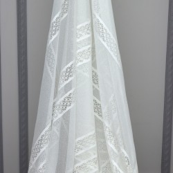 8522  Wholesale Raschel Plain Knitted Tulle Curtain Fabrics Living Room and Bedroom Curtains  100% Polyester 144 cm