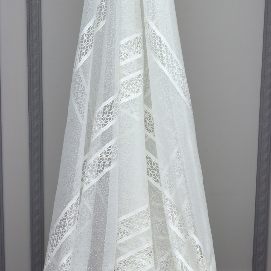 8522  Wholesale Raschel Plain Knitted Tulle Curtain Fabrics Living Room and Bedroom Curtains  100% Polyester 144 cm