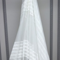 8530 L-1804  Wholesale Raschel Plain Knitted Tulle Curtain Fabrics Living Room and Bedroom Curtains  100% Polyester