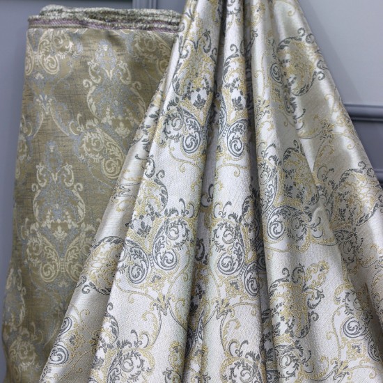 Ameline V-1 Wholesale Jacquard Background Curtain Fabrics Living Room and Bedroom Curtains 4 Models 100% Polyester