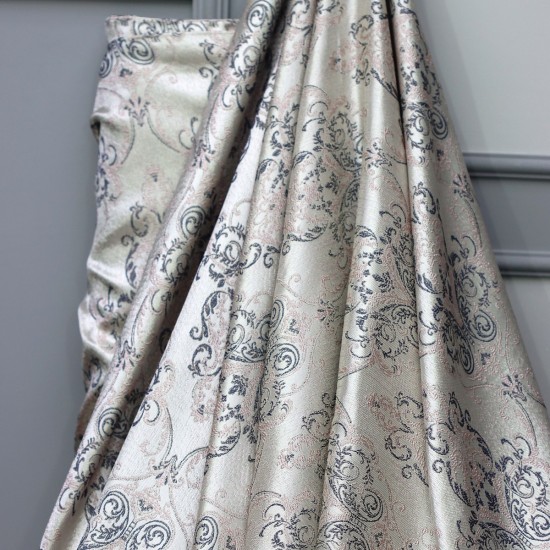 Ameline V-4 Wholesale Jacquard Background Curtain Fabrics Living Room and Bedroom Curtains 4 Models 100% Polyester