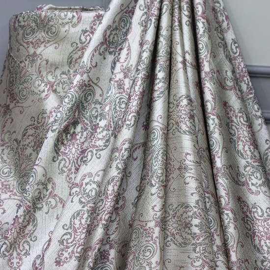 Ameline V-5 Wholesale Jacquard Background Curtain Fabrics Living Room and Bedroom Curtains 4 Models 100% Polyester