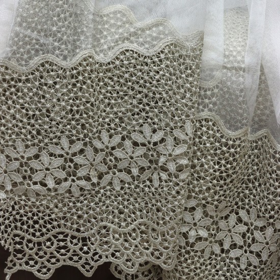 Buğu V-31 Wholesale Brode Tulle Curtain Fabrics Living Room and Bedroom Curtains 5 Models 100% Polyester