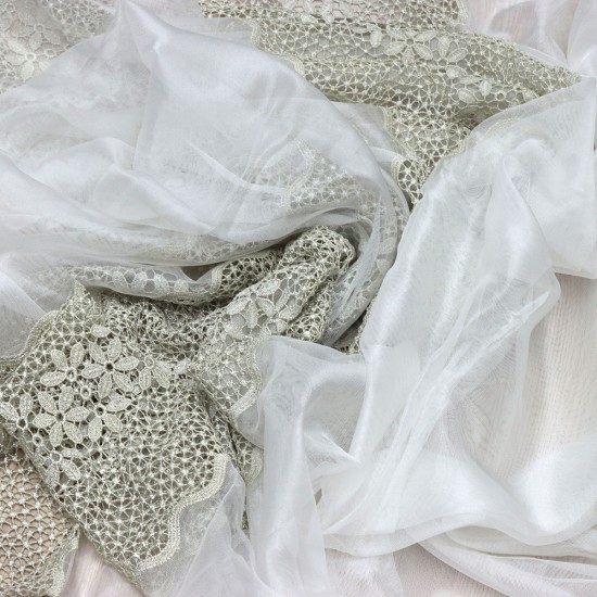 Buğu V-31 Wholesale Brode Tulle Curtain Fabrics Living Room and Bedroom Curtains 5 Models 100% Polyester