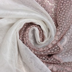 Buğu V-32 Wholesale Brode Tulle Curtain Fabrics Living Room and Bedroom Curtains 5 Models 100% Polyester