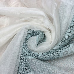Buğu V-33 Wholesale Brode Tulle Curtain Fabrics Living Room and Bedroom Curtains 5 Models 100% Polyester