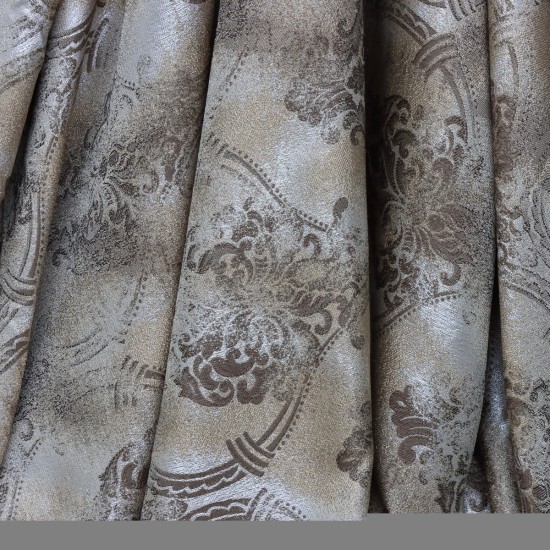 Cremona V-10 Wholesale Satin Woven Background Curtain Fabrics Living Room and Bedroom Curtains 5 Models 100% Polyester