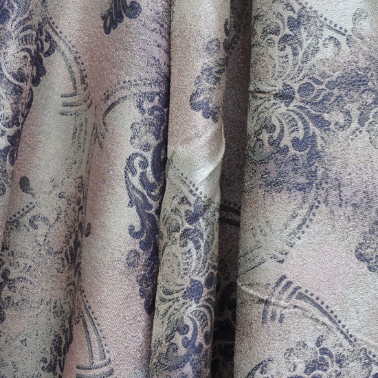 Cremona V-15 Wholesale Satin Woven Background Curtain Fabrics Living Room and Bedroom Curtains 5 Models 100% Polyester