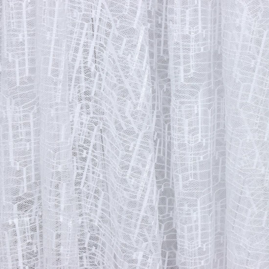 Desen-63 Wholesale Brode Tulle Curtain Fabrics Living Room and Bedroom Curtains  100% Polyester